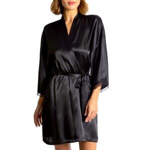 APT. 9 Women’s Black Satin Robes women’s intimates size XS